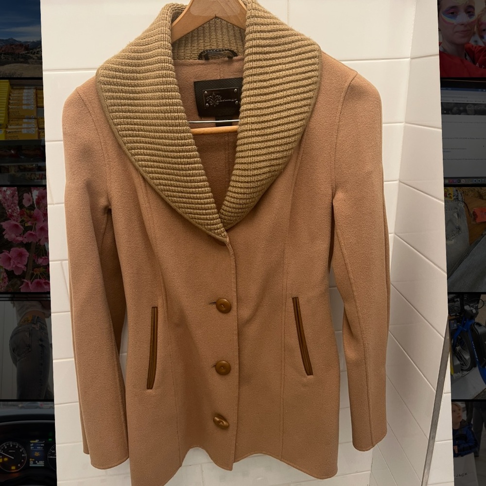 XS Mackage Camel Wool Coat - lightly worn - in excellent condition.